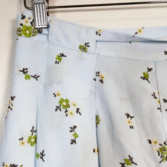 Aritzia Sunday Best  Floral Belt Flowy Light Blue Short - Picture 5 of 14